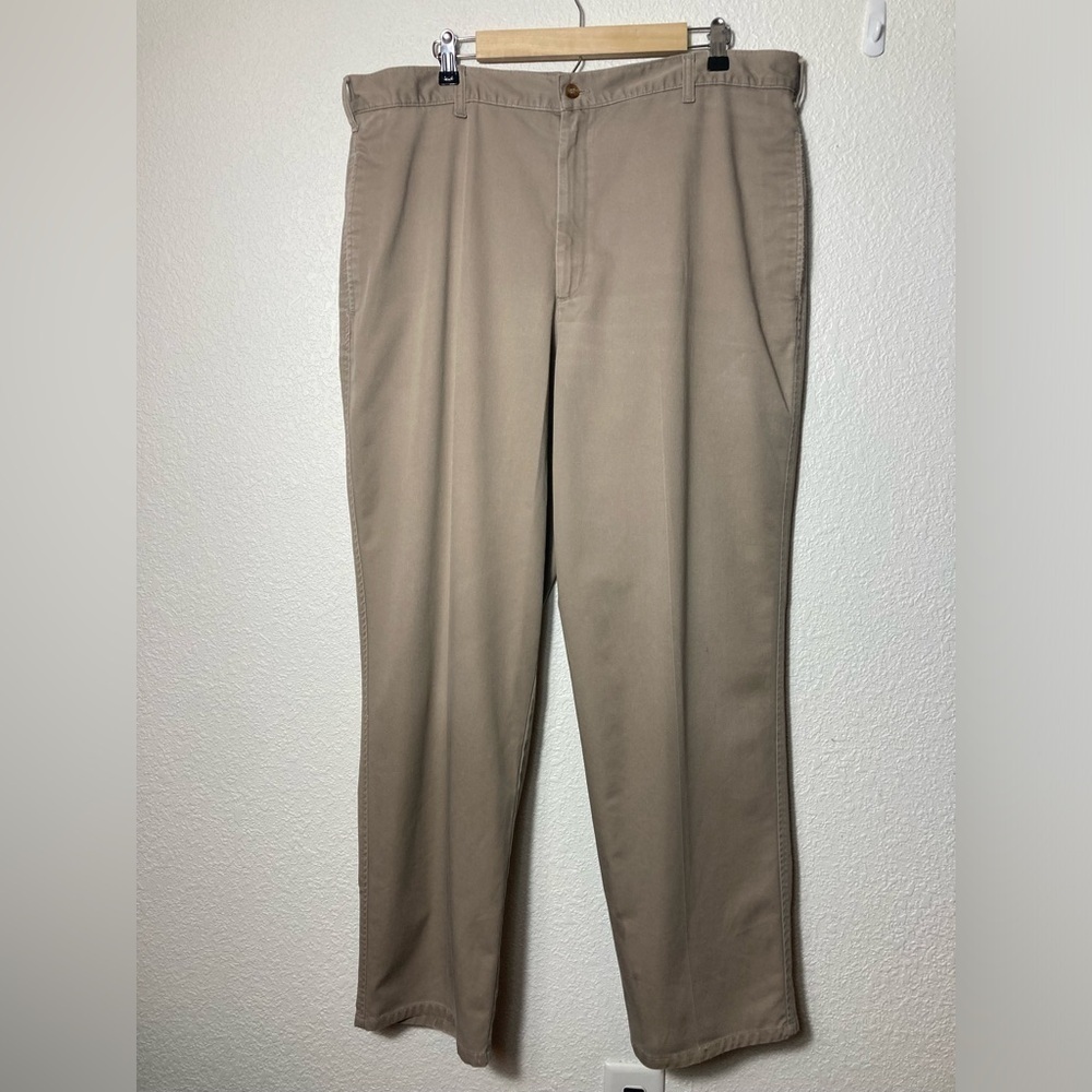 Duxbak khaki dress pants Men’s size 40 X 32 Vintage 100% cotton tan